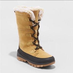 Universal Thread Carla Winter Boots - Tan . Size 7 NWT